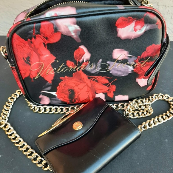 VICTORIA'S SECRET 2019 Holiday Bold Floral Crossbody Bag & Wallet Set - Picture 10 of 10
